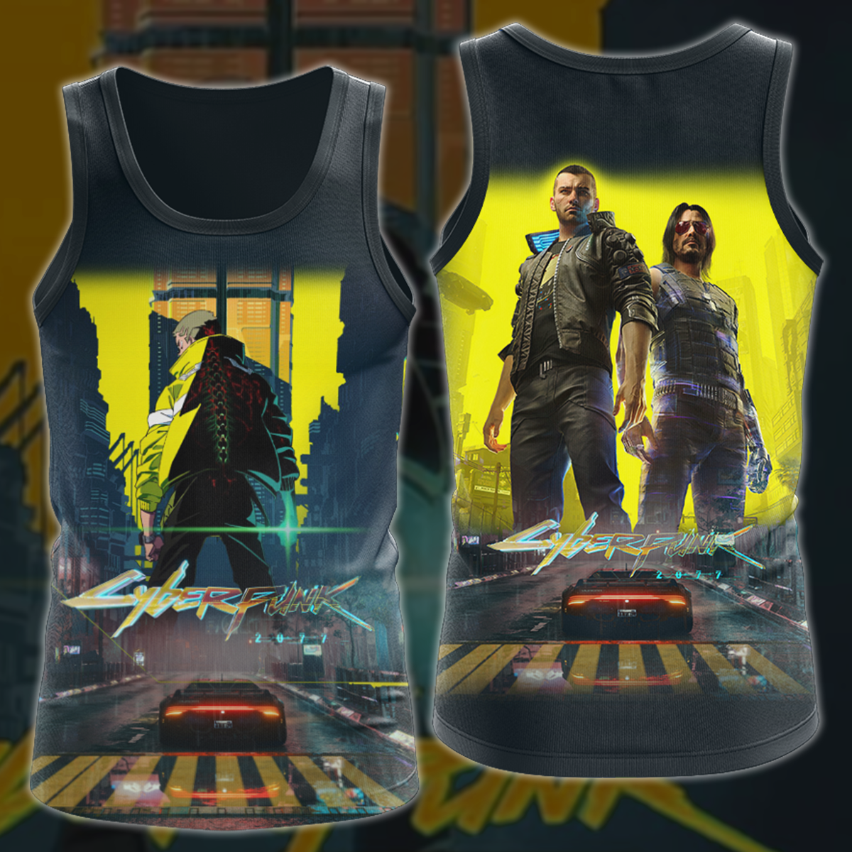 Cyberpunk 2077 Video Game 3D All Over Print T-shirt Tank Top Zip Hoodie Pullover Hoodie Hawaiian Shirt Beach Shorts Jogger Tank Top