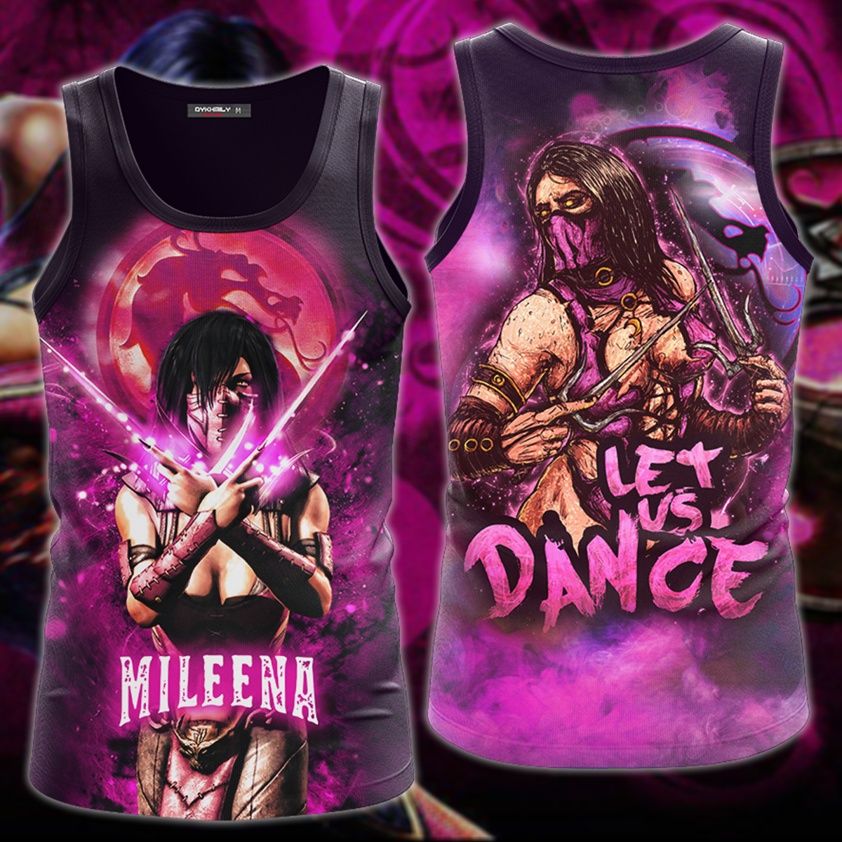 Mortal Kombat: Mileena 3D All Over Print T-shirt Tank Top Zip Hoodie Pullover Hoodie Hawaiian Shirt Beach Shorts Jogger Tank Top