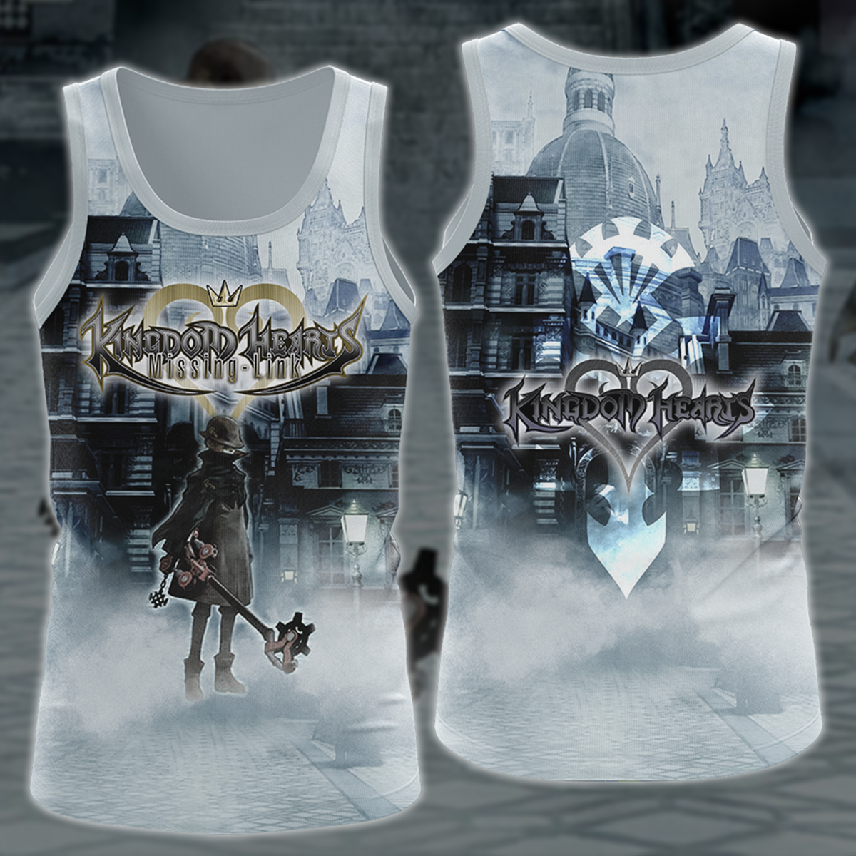 Kingdom Hearts: Missing Link Video Game 3D All Over Printed T-shirt Tank Top Zip Hoodie Pullover Hoodie Hawaiian Shirt Beach Shorts Jogger Tank Top