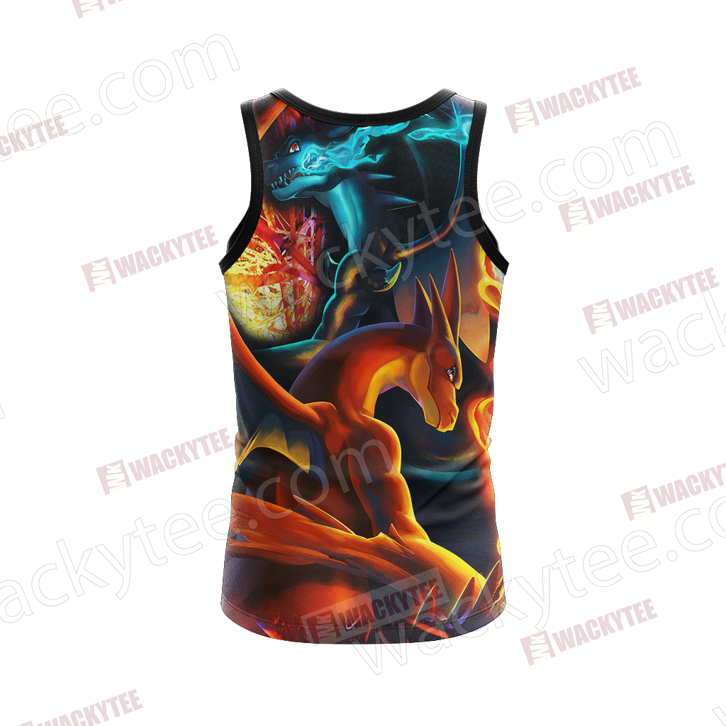 Pokemon Charizard X And Charizard Y Unisex 3D T-shirt