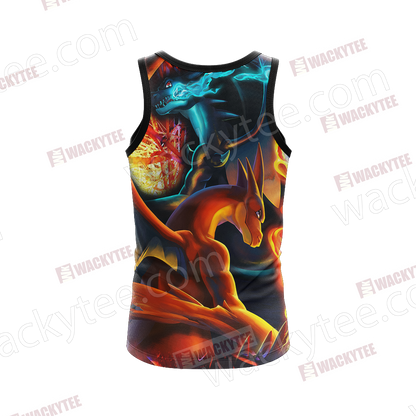 Pokemon Charizard X And Charizard Y Unisex 3D T-shirt