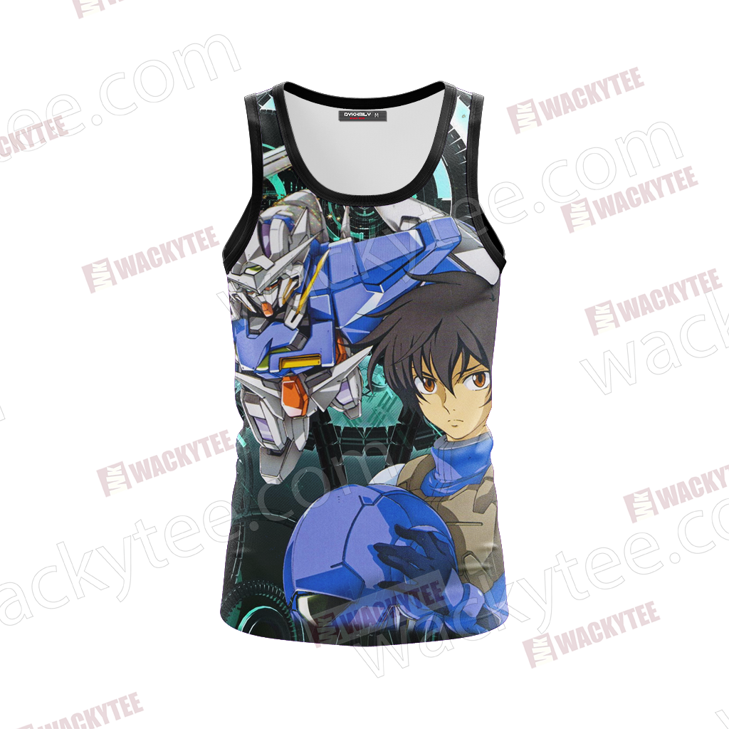Mobile Suit Gundam Setsuna F. Seiei And The Exia Gundam 3D T-shirt