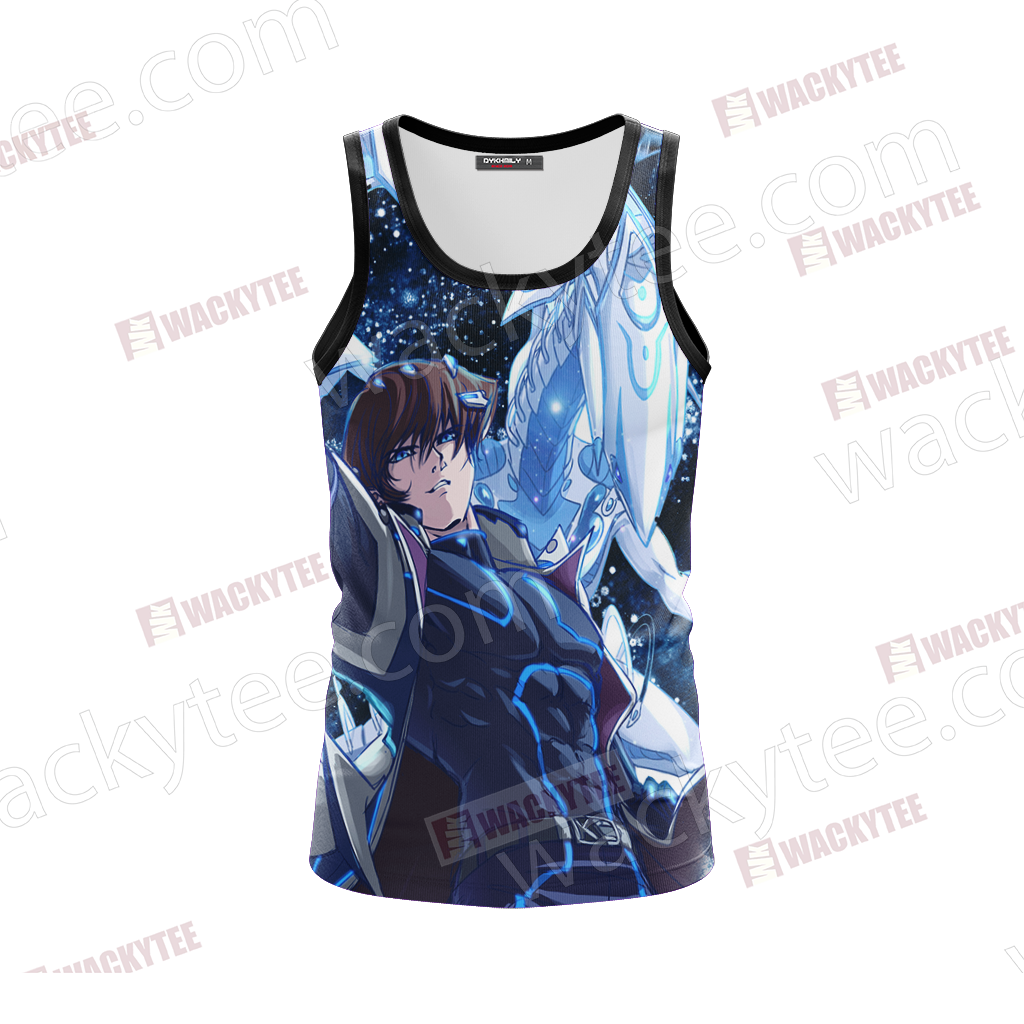 Yu Gi Oh! Seto Kaiba And Blue-eyes White Dragon Unisex 3D T-shirt