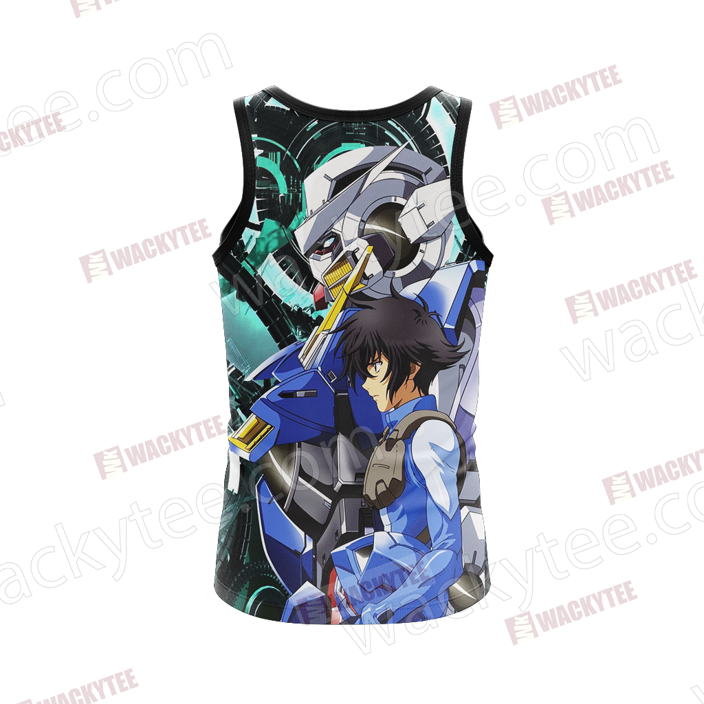 Mobile Suit Gundam Setsuna F. Seiei And The Exia Gundam 3D T-shirt