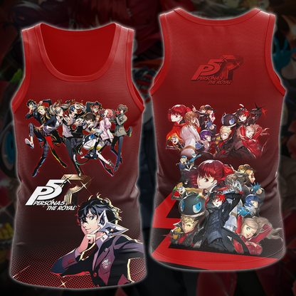 Persona 5 Royal Video Game 3D All Over Print T-shirt Tank Top Zip Hoodie Pullover Hoodie Hawaiian Shirt Beach Shorts Jogger Tank Top