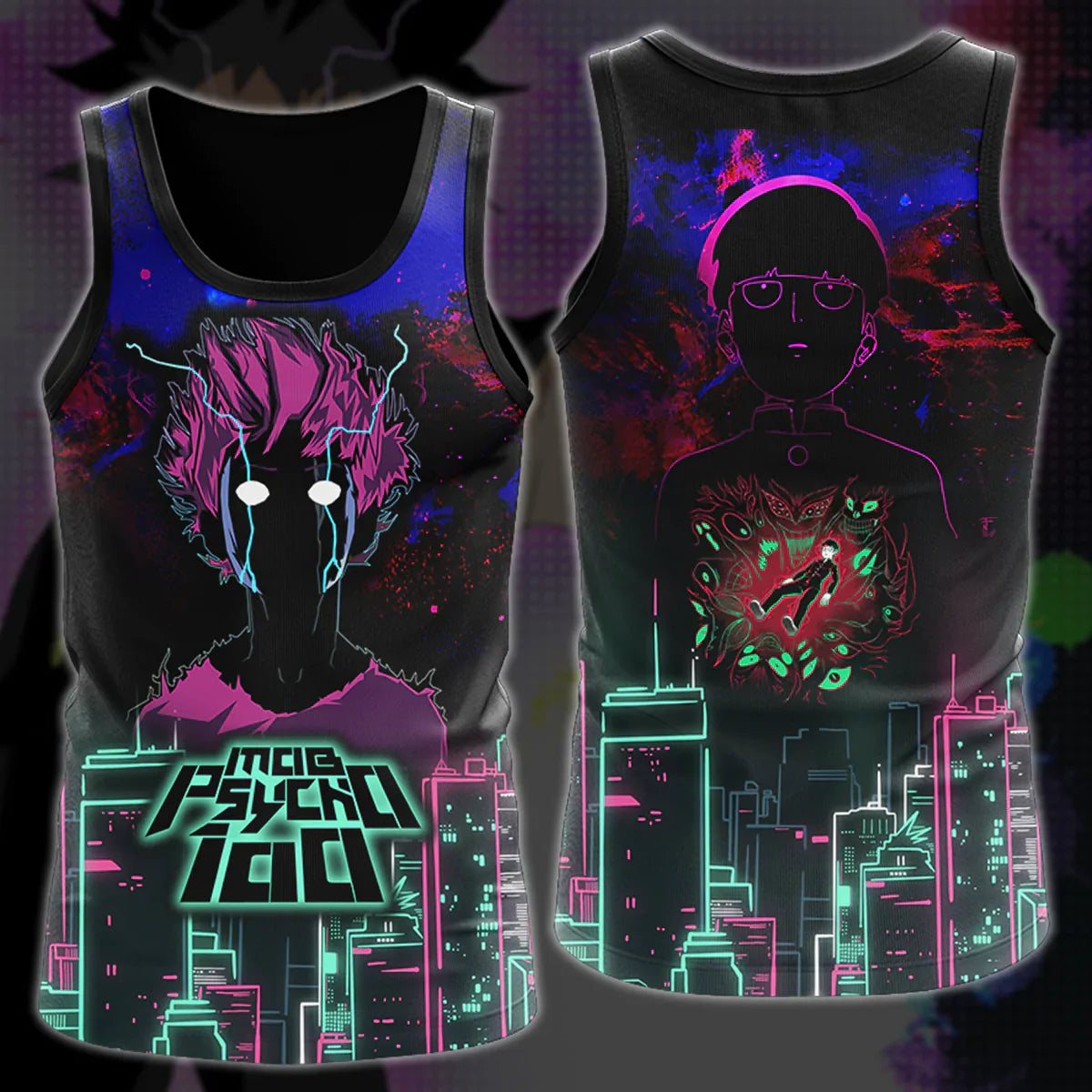 Mob Psycho 100 Anime Anime Manga 3D All Over Print T-shirt Tank Top Zip Hoodie Pullover Hoodie Hawaiian Shirt Beach Shorts Jogger Tank Top