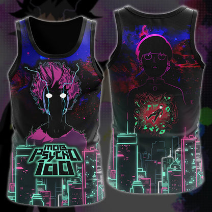 Mob Psycho 100 Anime Anime Manga 3D All Over Print T-shirt Tank Top Zip Hoodie Pullover Hoodie Hawaiian Shirt Beach Shorts Jogger Tank Top