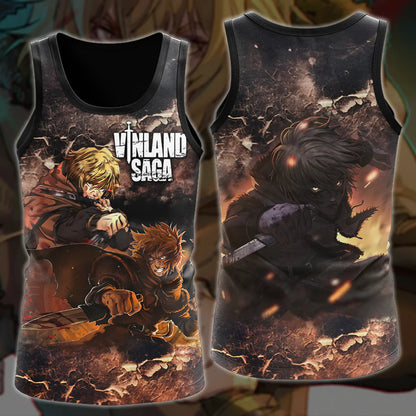 Vinland Saga Anime Manga 3D All Over Print T-shirt Tank Top Zip Hoodie Pullover Hoodie Hawaiian Shirt Beach Shorts Jogger Tank Top