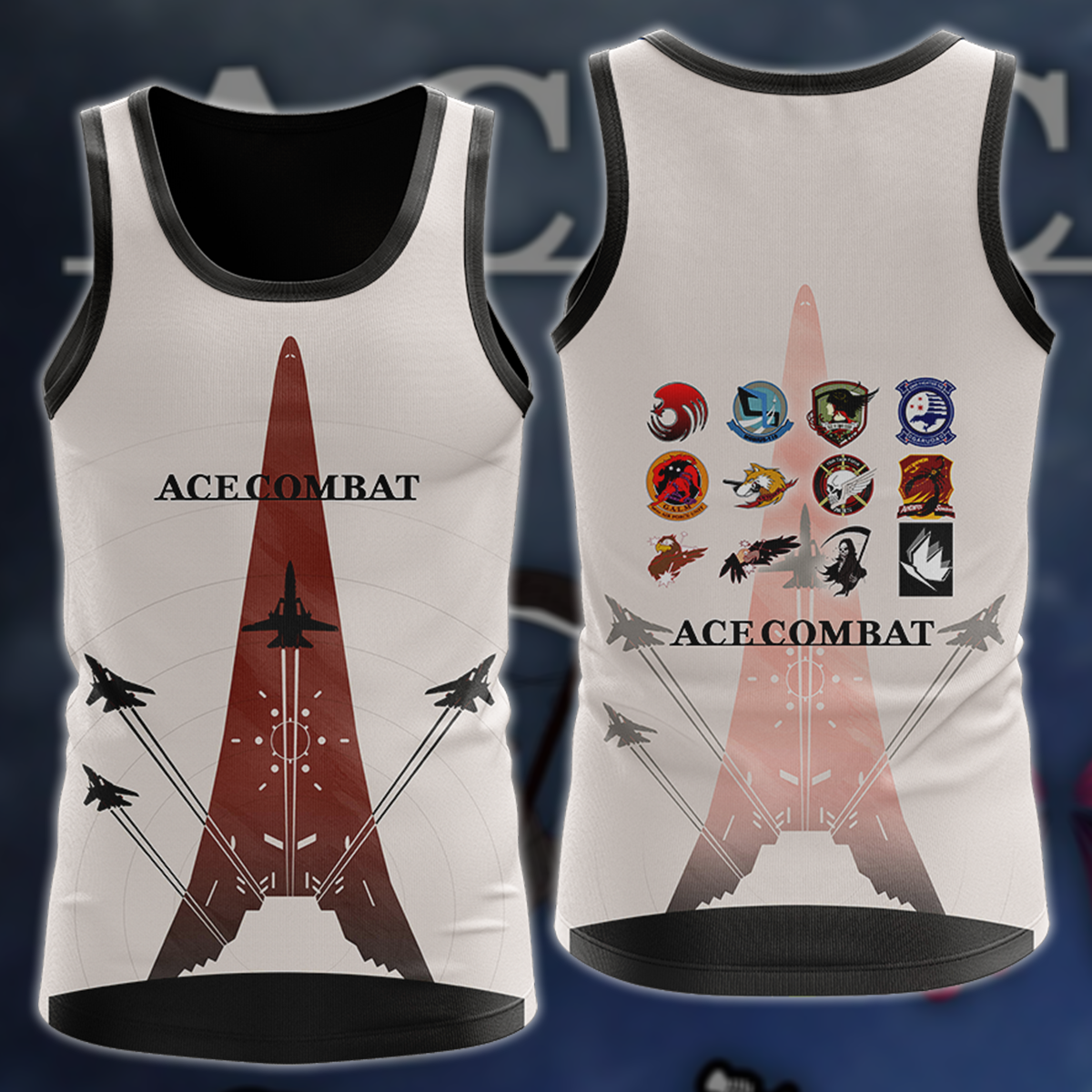 Ace Combat Video Game 3D All Over Printed T-shirt Tank Top Zip Hoodie Pullover Hoodie Hawaiian Shirt Beach Shorts Joggers Tank Top