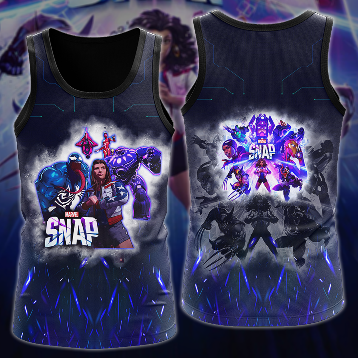 Marvel Snap Video Game 3D All Over Printed T-shirt Tank Top Zip Hoodie Pullover Hoodie Hawaiian Shirt Beach Shorts Jogger Tank Top