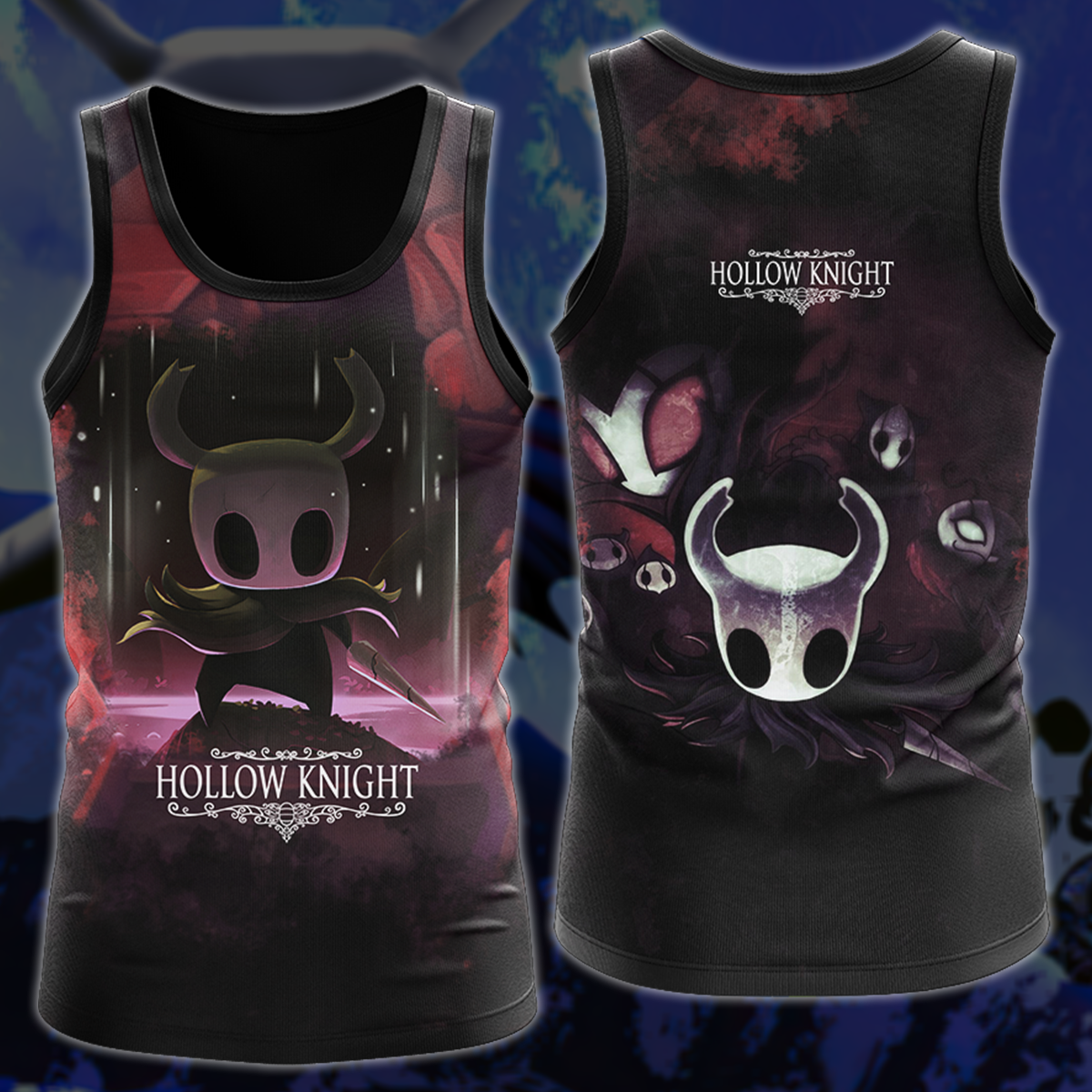 Hollow Knight Video Game 3D All Over Printed T-shirt Tank Top Zip Hoodie Pullover Hoodie Hawaiian Shirt Beach Shorts Jogger Tank Top