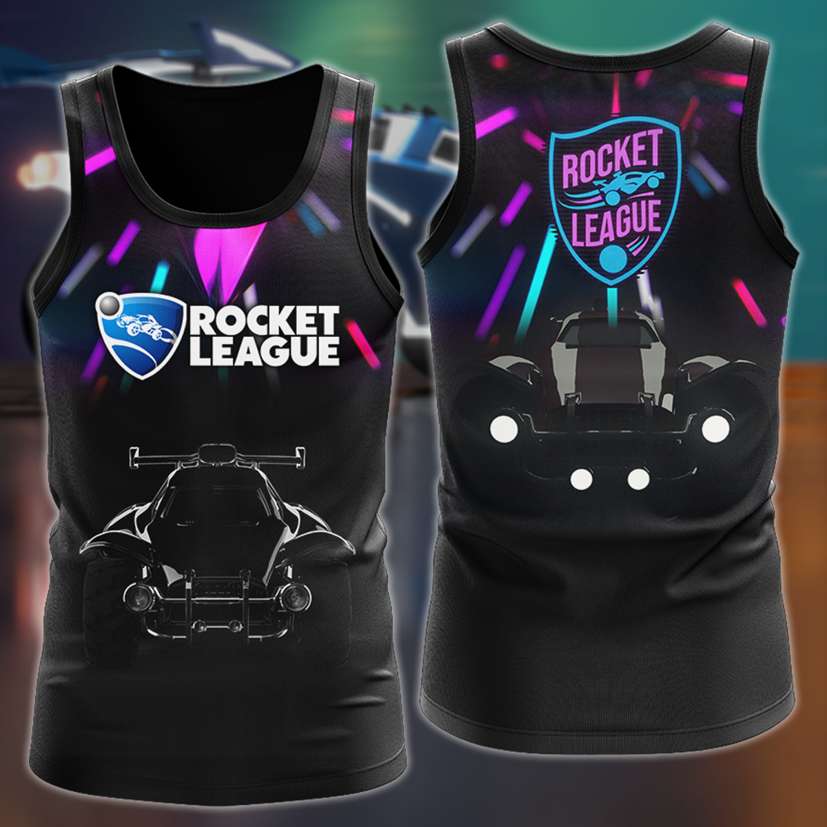 Rocket League Video Game 3D All Over Print T-shirt Tank Top Zip Hoodie Pullover Hoodie Hawaiian Shirt Beach Shorts Jogger Tank Top