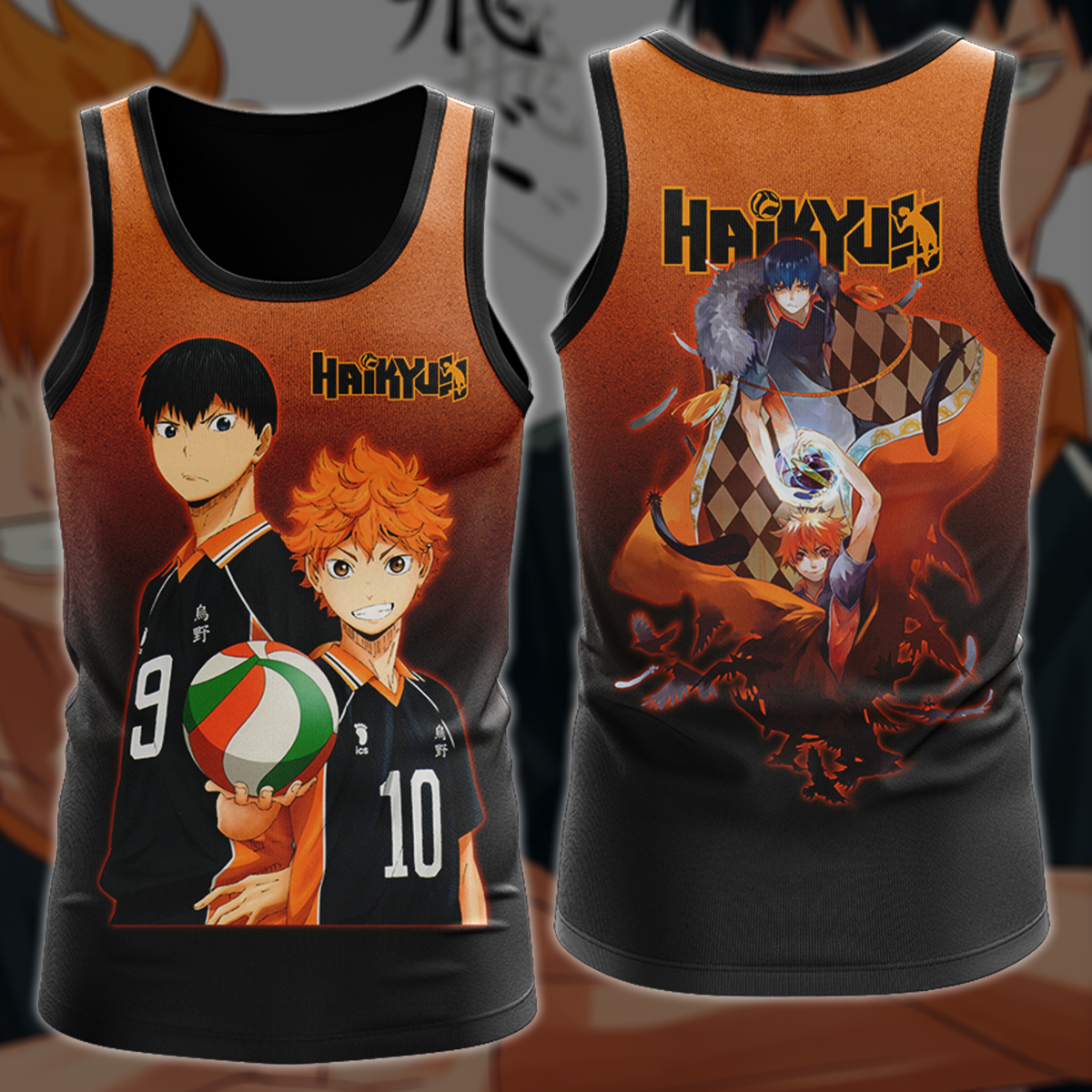 Haikyuu Anime Anime Manga 3D All Over Printed T-shirt Tank Top Zip Hoodie Pullover Hoodie Hawaiian Shirt Beach Shorts Jogger Tank Top