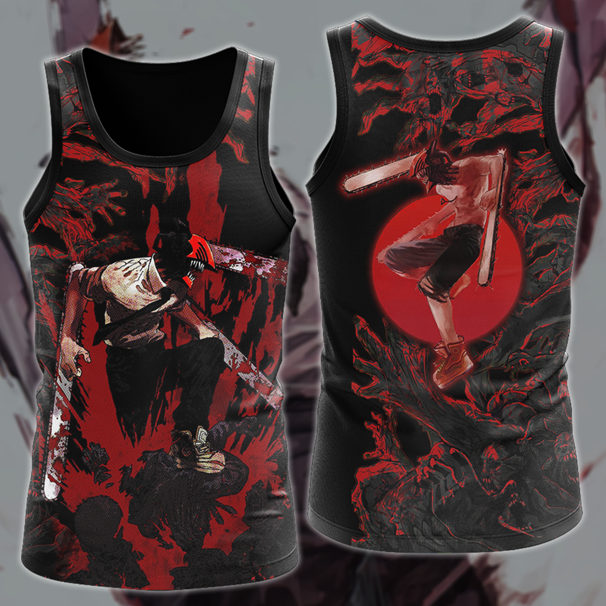 Chainsaw Man Anime Anime Manga 3D All Over Printed T-shirt Tank Top Zip Hoodie Pullover Hoodie Hawaiian Shirt Beach Shorts Jogger Tank Top