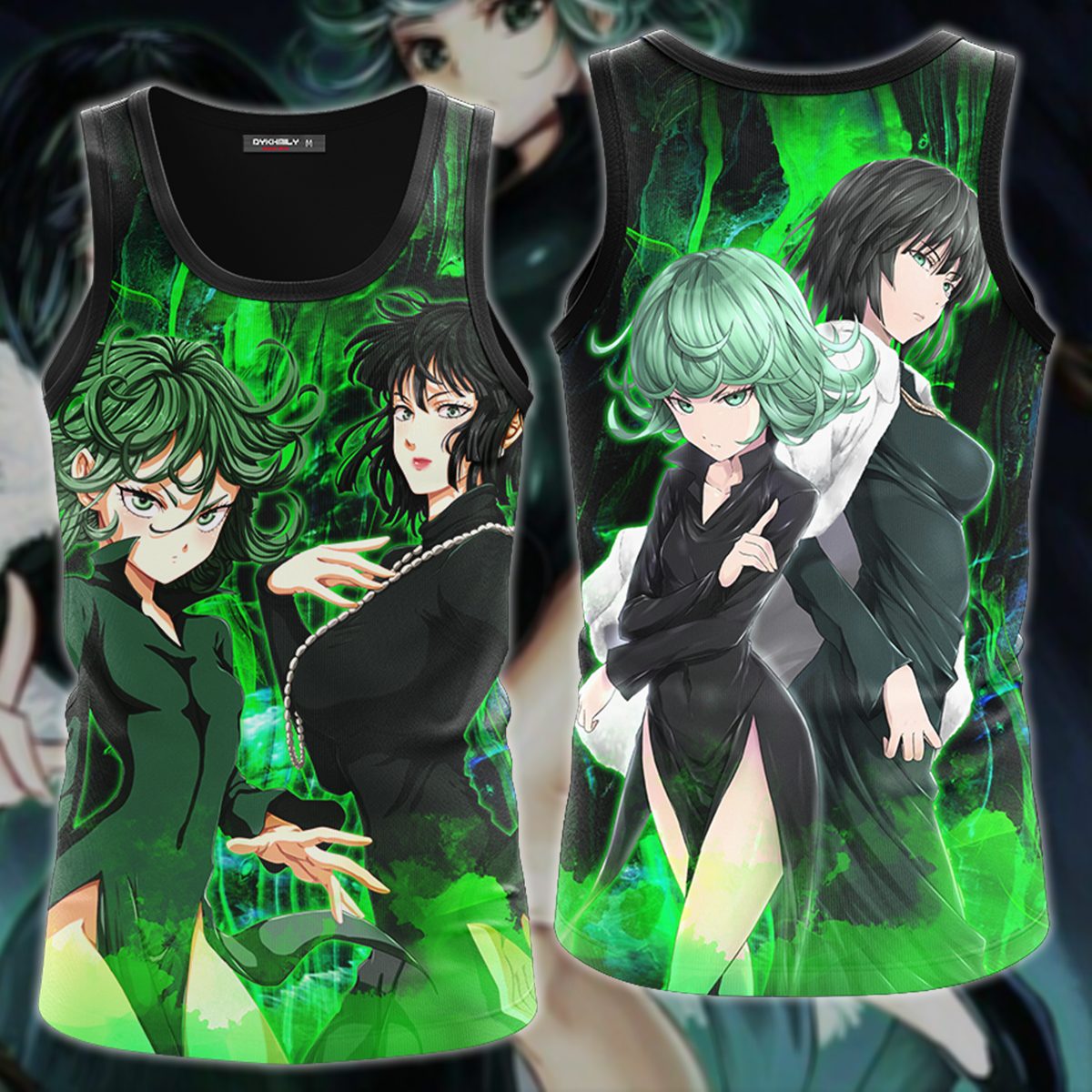 One Punch Man Tatsumaki & Fubuki 3D All Over Print T-shirt Tank Top Zip Hoodie Pullover Hoodie Hawaiian Shirt Beach Shorts Jogger Tank Top