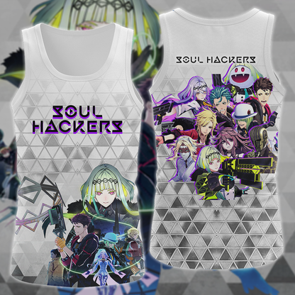 Soul Hackers 2 Video Game 3D All Over Print T-shirt Tank Top Zip Hoodie Pullover Hoodie Hawaiian Shirt Beach Shorts Jogger Tank Top