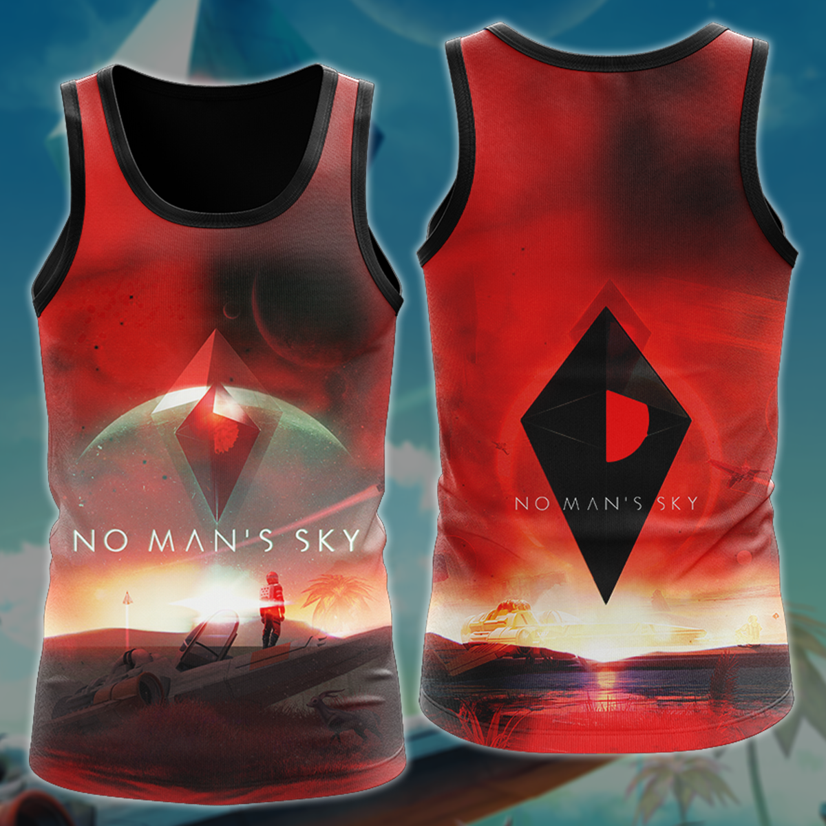 No Man's Sky Video Game 3D All Over Printed T-shirt Tank Top Zip Hoodie Pullover Hoodie Hawaiian Shirt Beach Shorts Jogger Tank Top