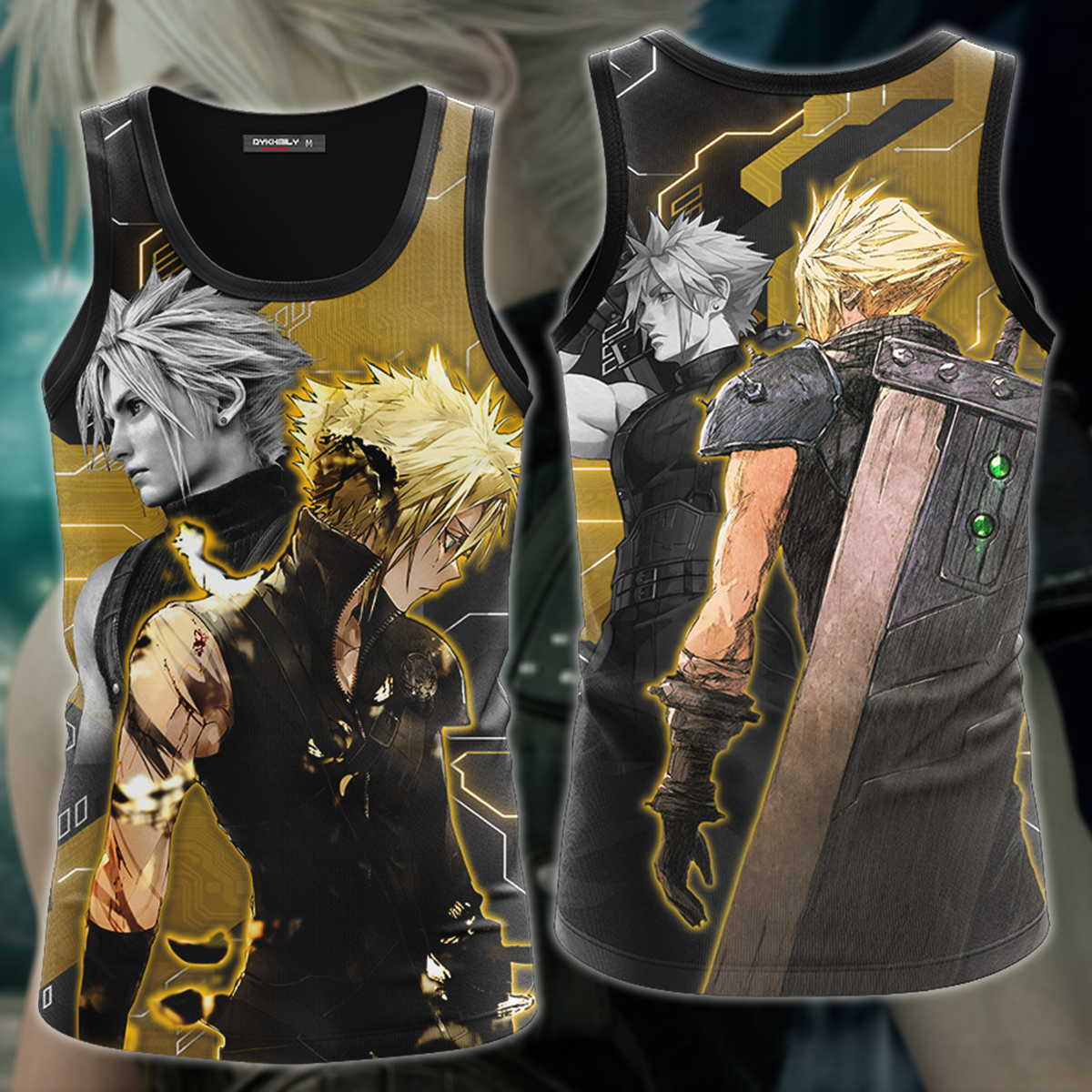 Final Fantasy VII Cloud Strife Video Game 3D All Over Print T-shirt Tank Top Zip Hoodie Pullover Hoodie Hawaiian Shirt Beach Shorts Jogger Tank Top