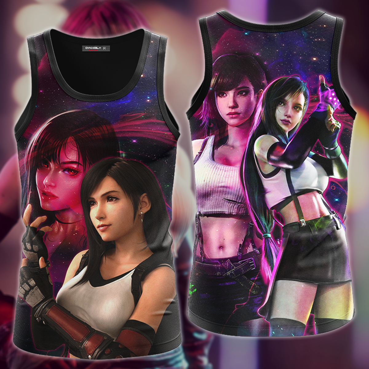 Final Fantasy VII Tifa Lockhart Video Game 3D All Over Print T-shirt Tank Top Zip Hoodie Pullover Hoodie Hawaiian Shirt Beach Shorts Jogger Tank Top