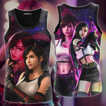 Final Fantasy VII Tifa Lockhart Video Game 3D All Over Print T-shirt Tank Top Zip Hoodie Pullover Hoodie Hawaiian Shirt Beach Shorts Jogger Tank Top