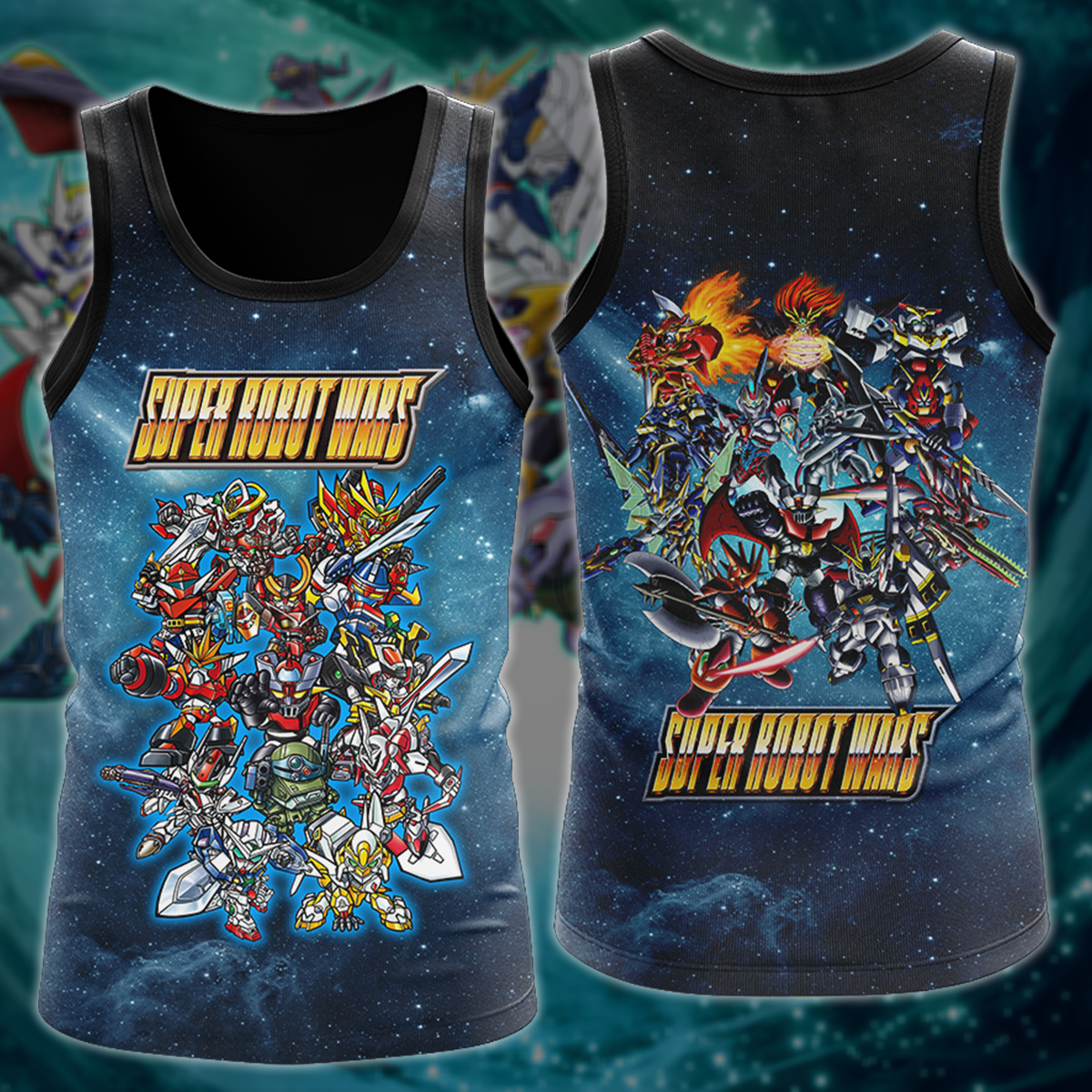 Super Robot Wars Video Game 3D All Over Printed T-shirt Tank Top Zip Hoodie Pullover Hoodie Hawaiian Shirt Beach Shorts Jogger Tank Top