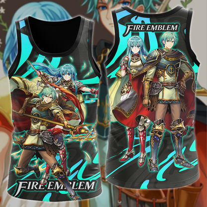 Fire Emblem Ephraim & Eirika Video Game 3D All Over Print T-shirt Tank Top Zip Hoodie Pullover Hoodie Hawaiian Shirt Beach Shorts Jogger Tank Top