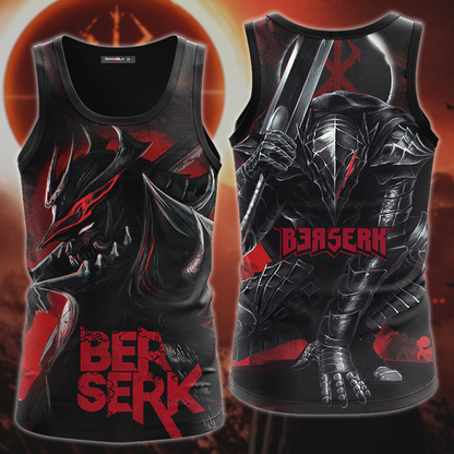 Berserk Manga All Over Print T-shirt Tank Top Zip Hoodie Pullover Hoodie Hawaiian Shirt Beach Shorts Jogger Tank Top