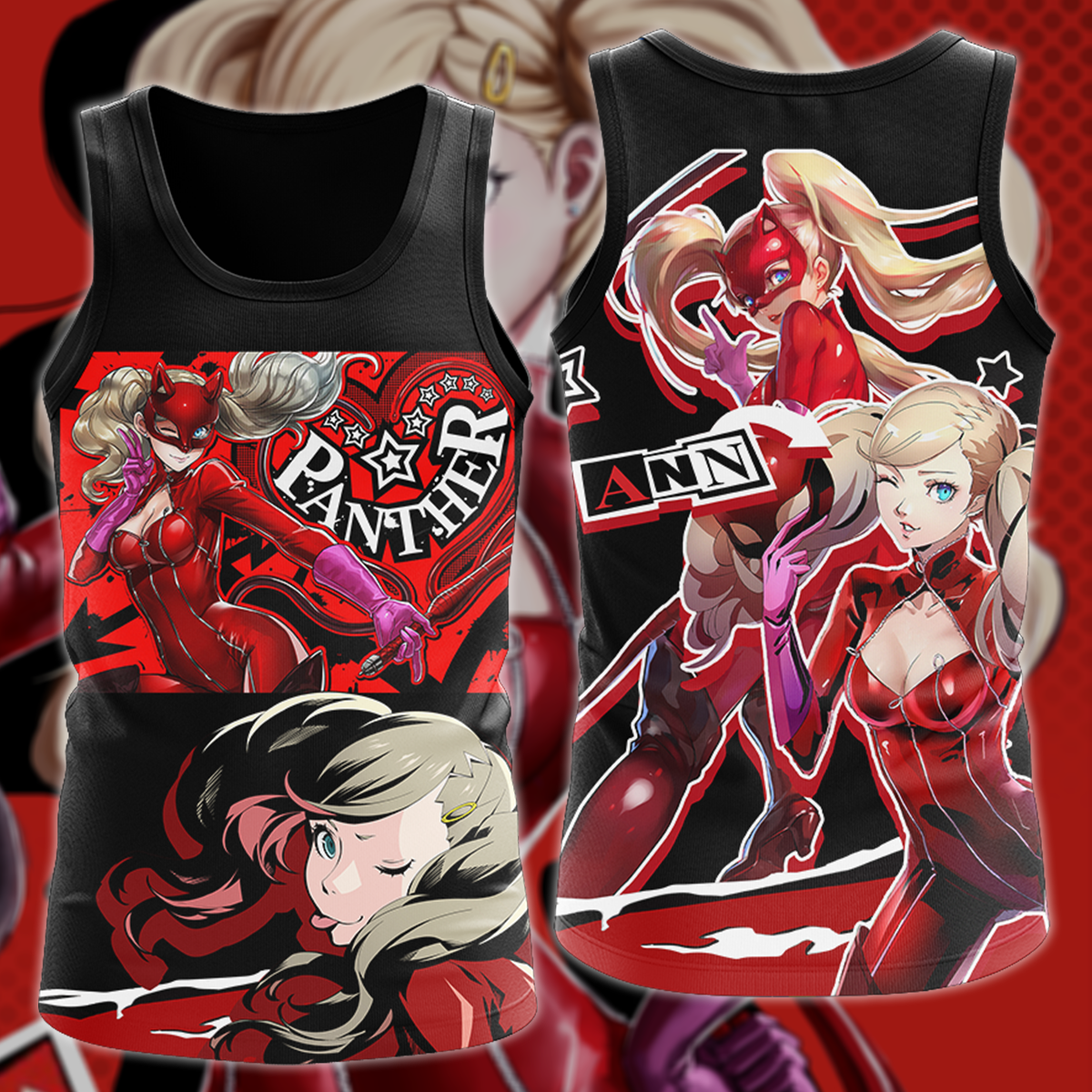 Persona 5 Strikers Ann Takamaki Video Game 3D All Over Print T-shirt Tank Top Zip Hoodie Pullover Hoodie Hawaiian Shirt Beach Shorts Jogger Tank Top