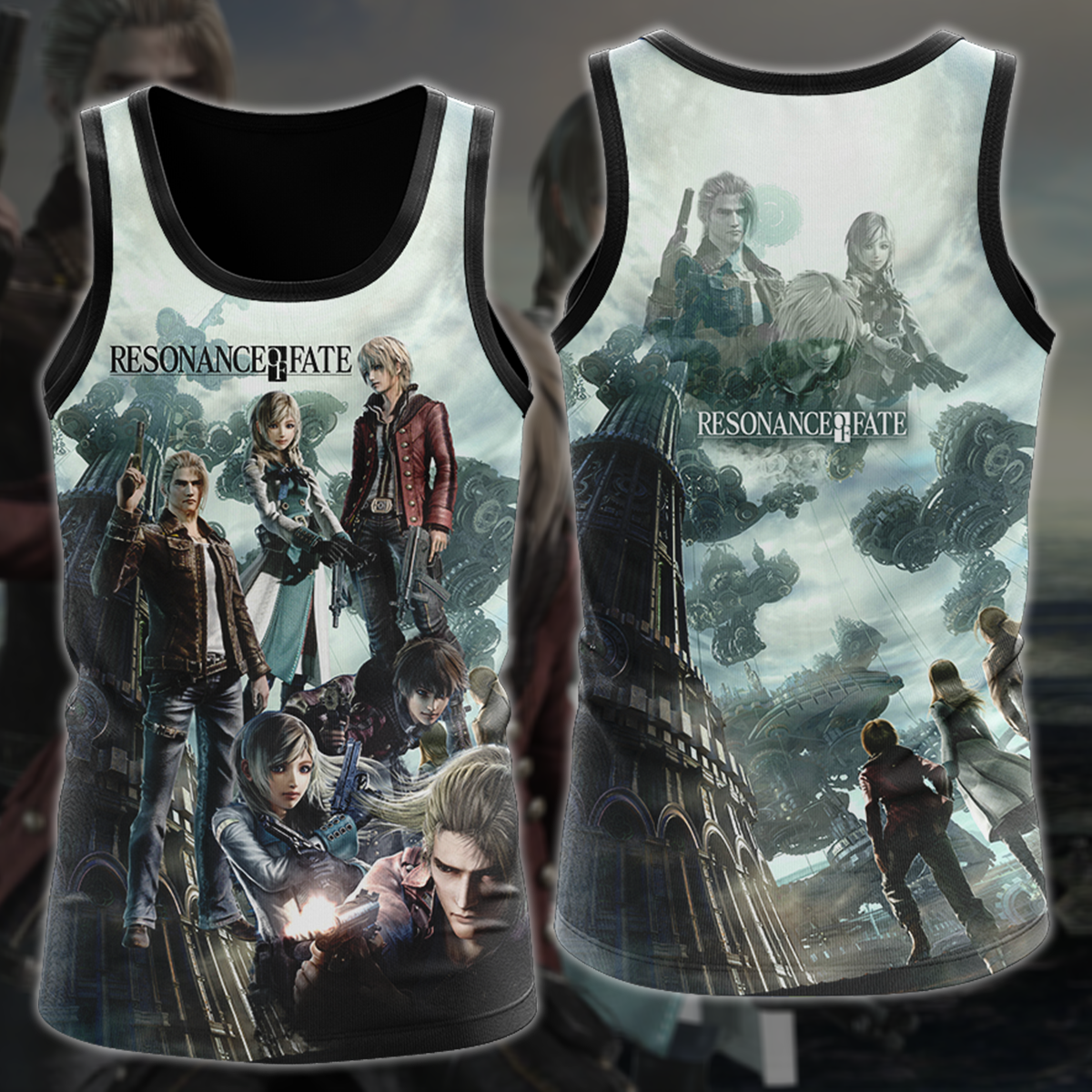 Resonance of Fate Video Game 3D All Over Printed T-shirt Tank Top Zip Hoodie Pullover Hoodie Hawaiian Shirt Beach Shorts Jogger Tank Top