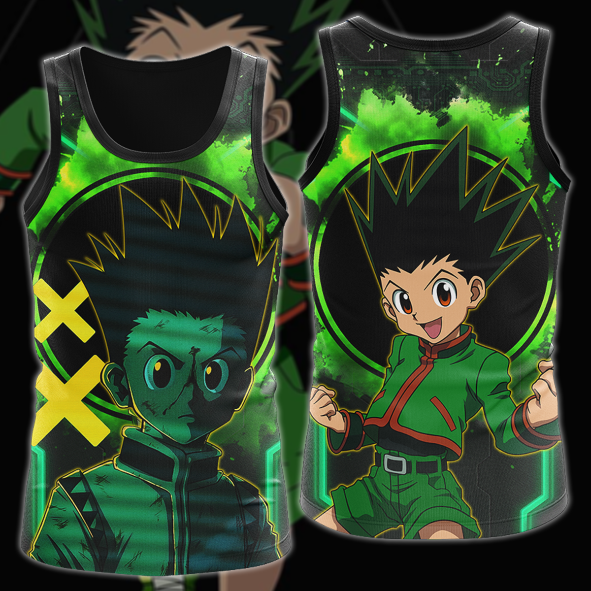 Hunter x Hunter Gon 3D All Over Print T-shirt Tank Top Zip Hoodie Pullover Hoodie Hawaiian Shirt Beach Shorts Jogger Tank Top