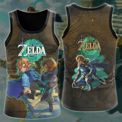 The Legend of Zelda: Tears of the Kingdom Video Game 3D All Over Printed T-shirt Tank Top Zip Hoodie Pullover Hoodie Hawaiian Shirt Beach Shorts Jogger Tank Top