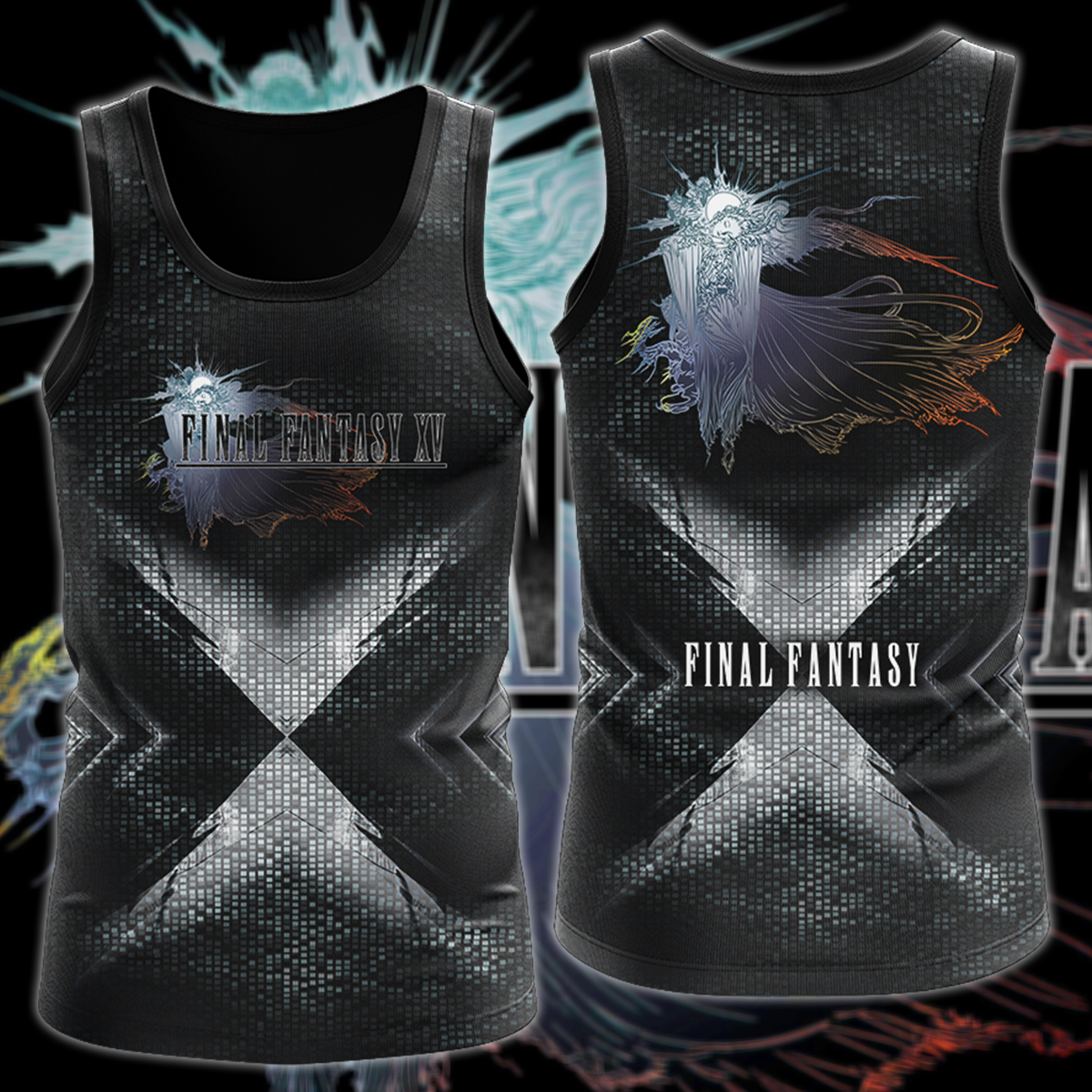 Final Fantasy XV Video Game 3D All Over Print T-shirt Tank Top Zip Hoodie Pullover Hoodie Hawaiian Shirt Beach Shorts Jogger Tank Top
