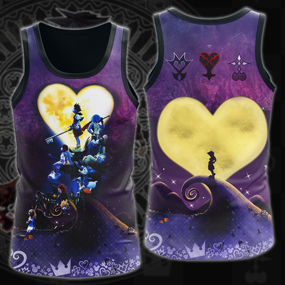 Kingdom Hearts Video Game 3D All Over Print T-shirt Tank Top Zip Hoodie Pullover Hoodie Hawaiian Shirt Beach Shorts Jogger Tank Top