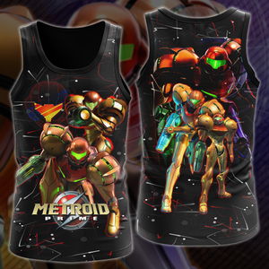 Metroid Prime Remastered Video Game 3D All Over Printed T-shirt Tank Top Zip Hoodie Pullover Hoodie Hawaiian Shirt Beach Shorts Jogger Tank Top S 