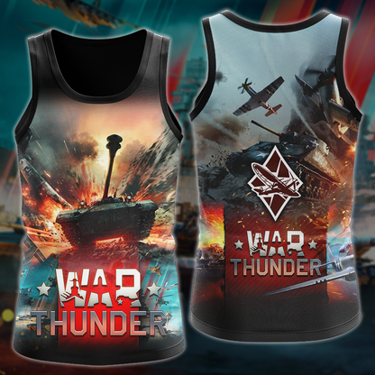 War Thunder Video Game 3D All Over Printed T-shirt Tank Top Zip Hoodie Pullover Hoodie Hawaiian Shirt Beach Shorts Jogger Tank Top