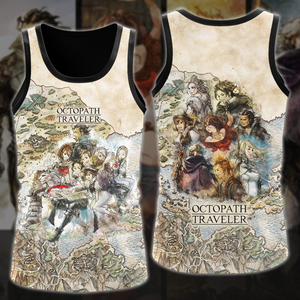 Octopath Traveler 2 Video Game 3D All Over Printed T-shirt Tank Top Zip Hoodie Pullover Hoodie Hawaiian Shirt Beach Shorts Jogger Tank Top S 