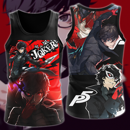 Persona 5 Strikers Video Game 3D All Over Print T-shirt Tank Top Zip Hoodie Pullover Hoodie Hawaiian Shirt Beach Shorts Jogger Tank Top