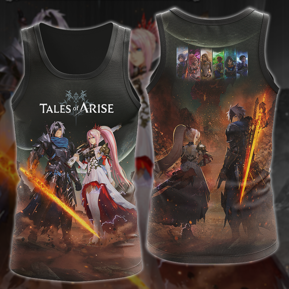 Tales of Arise Video Game 3D All Over Printed T-shirt Tank Top Zip Hoodie Pullover Hoodie Hawaiian Shirt Beach Shorts Jogger Tank Top