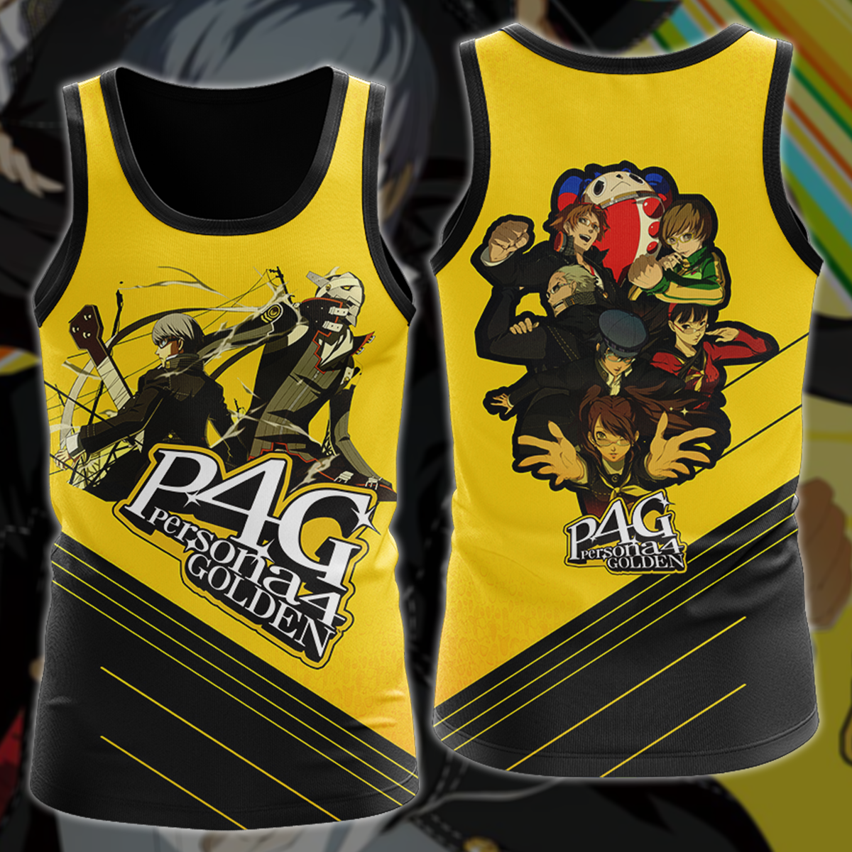 Persona 4 Golden Video Game 3D All Over Printed T-shirt Tank Top Zip Hoodie Pullover Hoodie Hawaiian Shirt Beach Shorts Jogger Tank Top