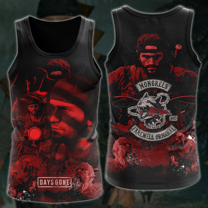 Day’s Gone Video Game 3D All Over Printed T-shirt Tank Top Zip Hoodie Pullover Hoodie Hawaiian Shirt Beach Shorts Jogger Tank Top