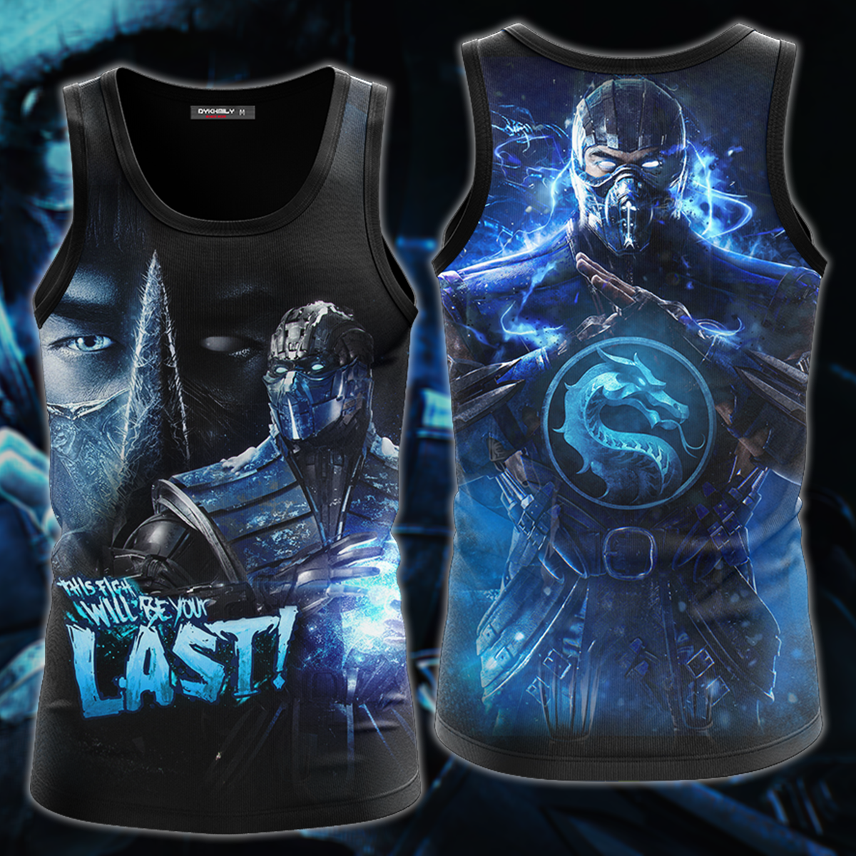 Mortal Kombat: Sub Zero Video Game 3D All Over Print T-shirt Tank Top Zip Hoodie Pullover Hoodie Hawaiian Shirt Beach Shorts Jogger Tank Top