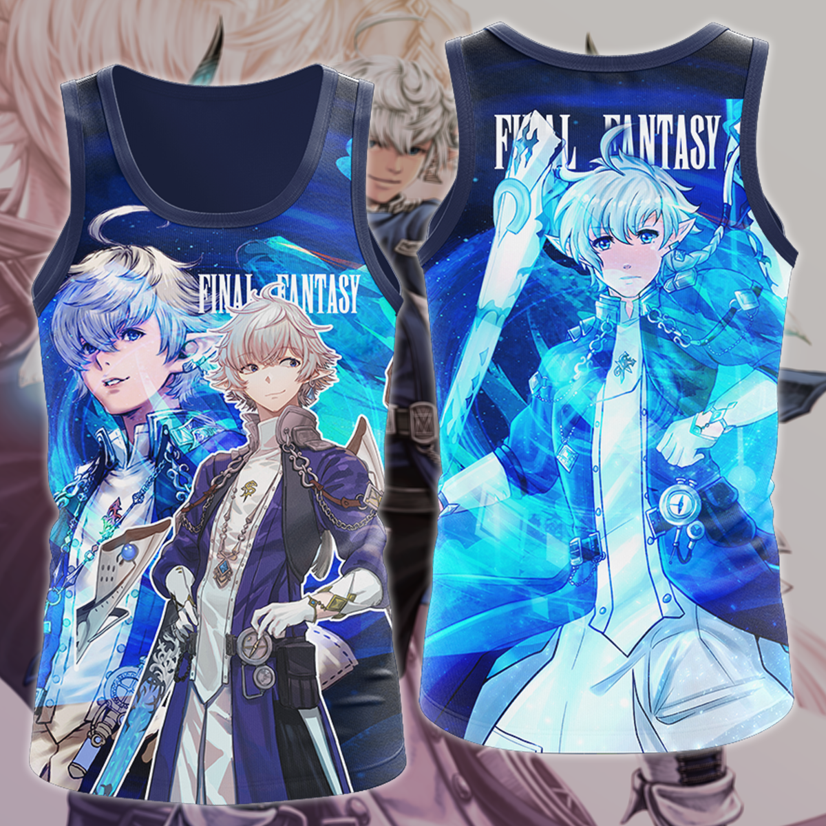 Final Fantasy XIV Alphinaud Video Game 3D All Over Print T-shirt Tank Top Zip Hoodie Pullover Hoodie Hawaiian Shirt Beach Shorts Jogger Tank Top