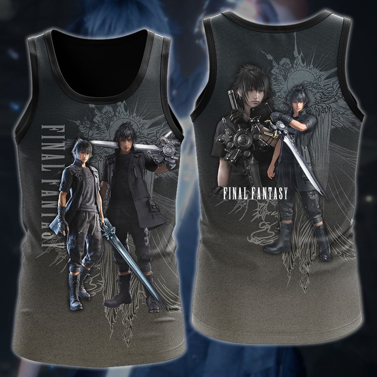 Final Fantasy XV Video Game 3D All Over Printed T-shirt Tank Top Zip Hoodie Pullover Hoodie Hawaiian Shirt Beach Shorts Jogger Tank Top