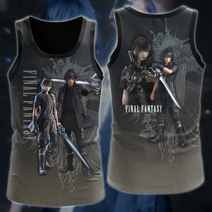 Final Fantasy XV Video Game 3D All Over Printed T-shirt Tank Top Zip Hoodie Pullover Hoodie Hawaiian Shirt Beach Shorts Jogger Tank Top