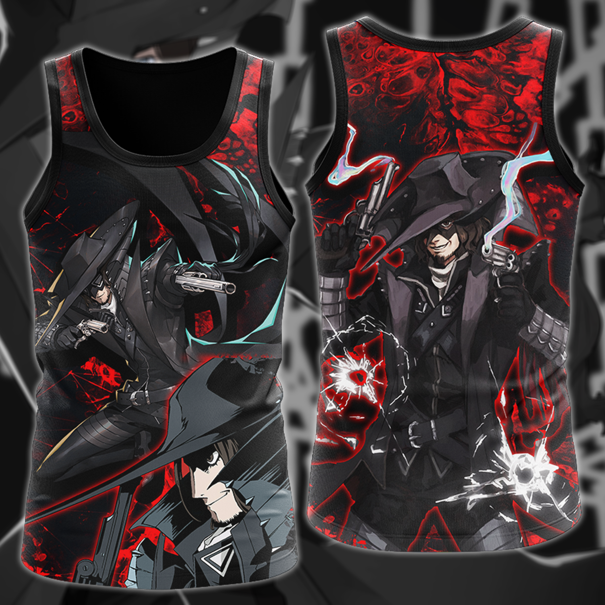 Persona 5 Strikers Zenkichi Hasegawa Video Game 3D All Over Print T-shirt Tank Top Zip Hoodie Pullover Hoodie Hawaiian Shirt Beach Shorts Jogger Tank Top