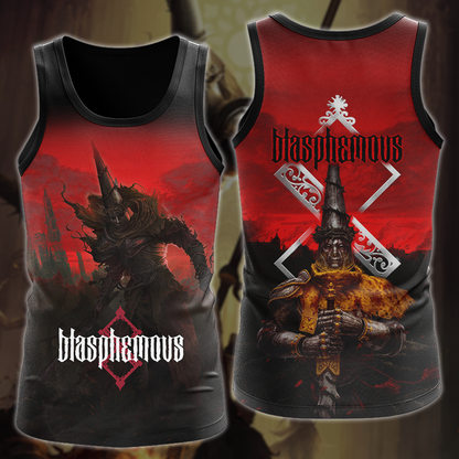 Blasphemous Video Game 3D All Over Printed T-shirt Tank Top Zip Hoodie Pullover Hoodie Hawaiian Shirt Beach Shorts Jogger Tank Top