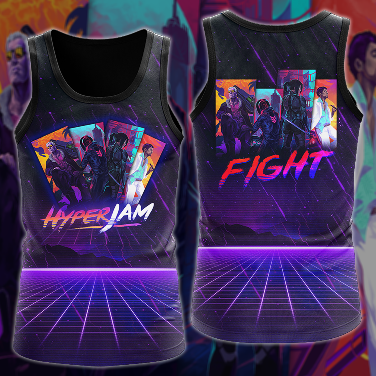 Hyper Jam Video Game 3D All Over Print T-shirt Tank Top Zip Hoodie Pullover Hoodie Hawaiian Shirt Beach Shorts Jogger Tank Top