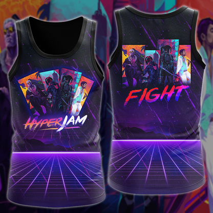 Hyper Jam Video Game 3D All Over Print T-shirt Tank Top Zip Hoodie Pullover Hoodie Hawaiian Shirt Beach Shorts Jogger Tank Top