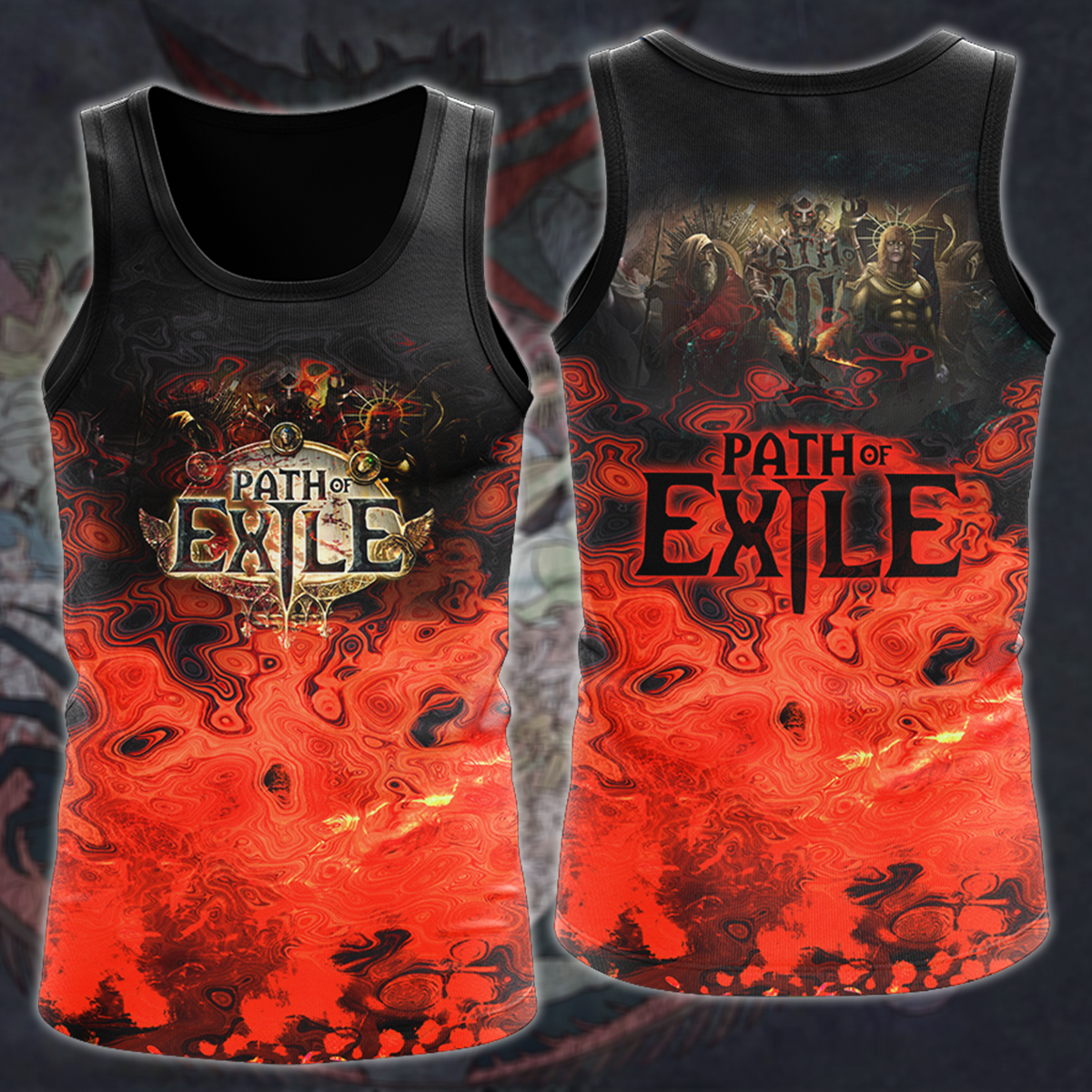 Path Of Exile Video Game 3D All Over Print T-shirt Tank Top Zip Hoodie Pullover Hoodie Hawaiian Shirt Beach Shorts Jogger Tank Top
