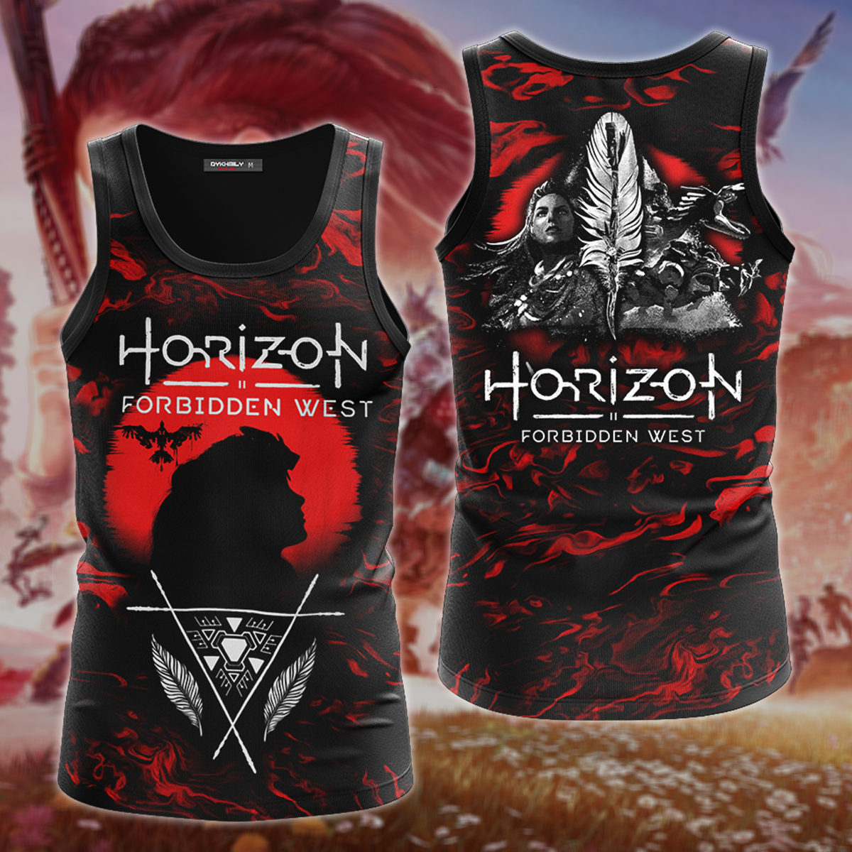 Horizon Forbidden West 3D All Over Print T-shirt Tank Top Zip Hoodie Pullover Hoodie Hawaiian Shirt Beach Shorts Jogger Tank Top